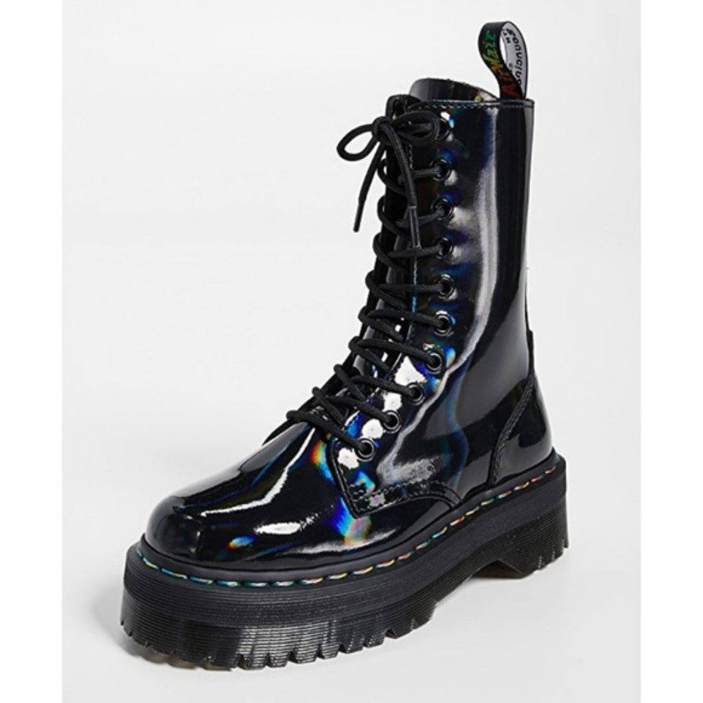 Doc Martens - JADON HI RAINBOW PATENT PLATFORM